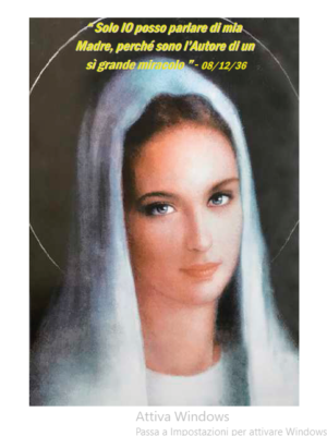 Solo Io posso parlare della Mia Madre